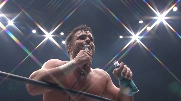 NJPW's Juice Robinson cuts a promo